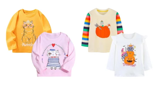camisetas de manga larga Pilipulu para niñas