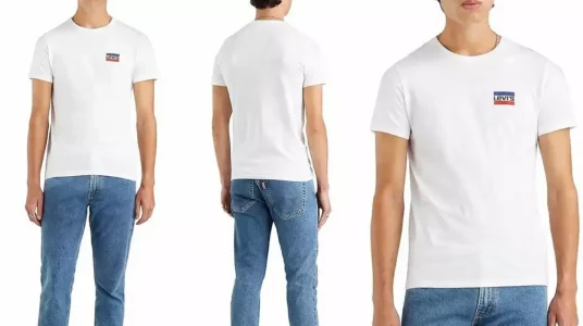 pack de 2 camisetas de manga corta Levi's Crewneck Graphic baratas