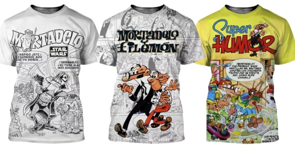 Camiseta de Mortadelo y Filemón