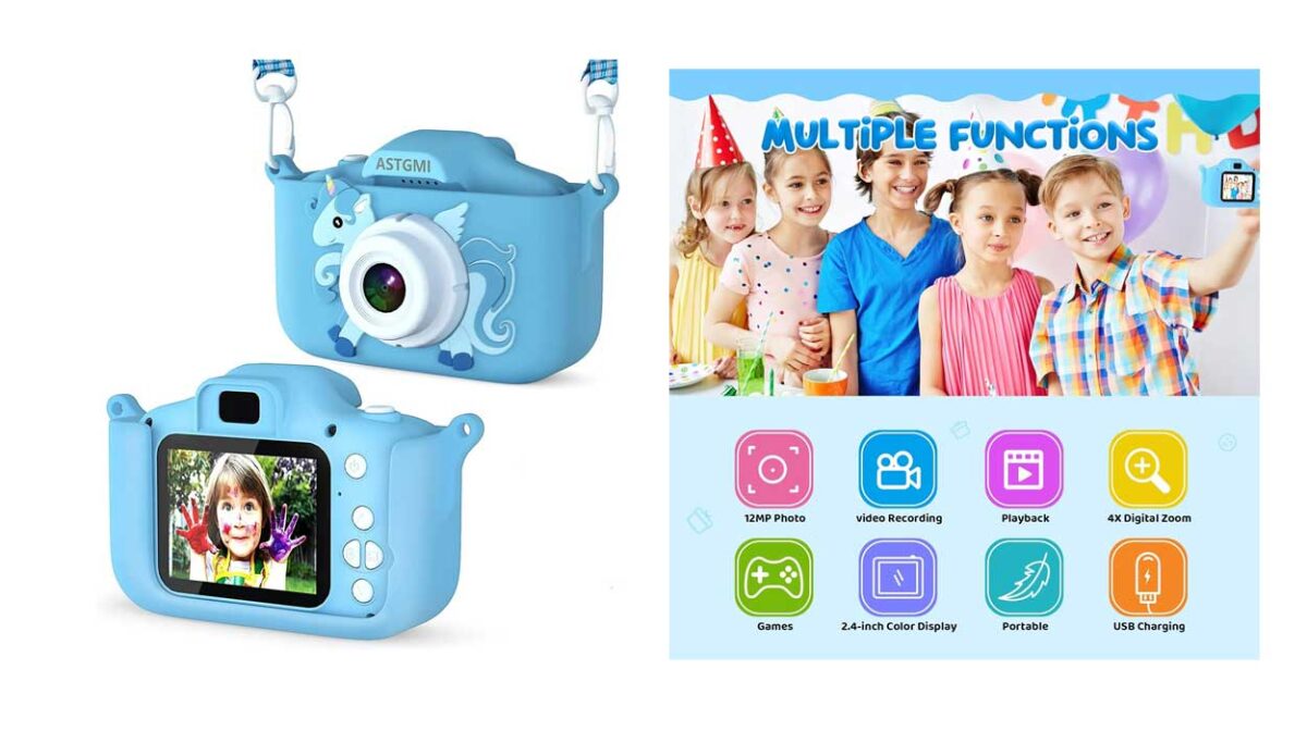 Cámara de fotos digital HD 1080P para niños con tarjeta de 32 GB