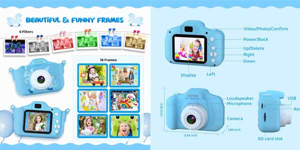 Cámara de fotos infantil ASTGMI barata
