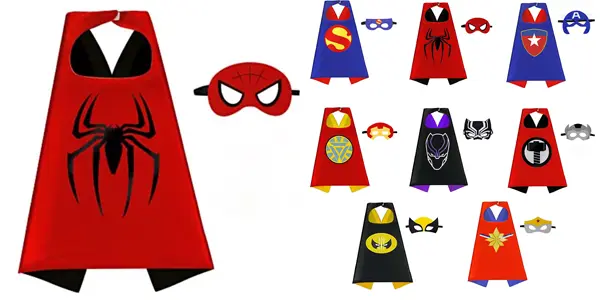 Capas de Superhéroes con máscara