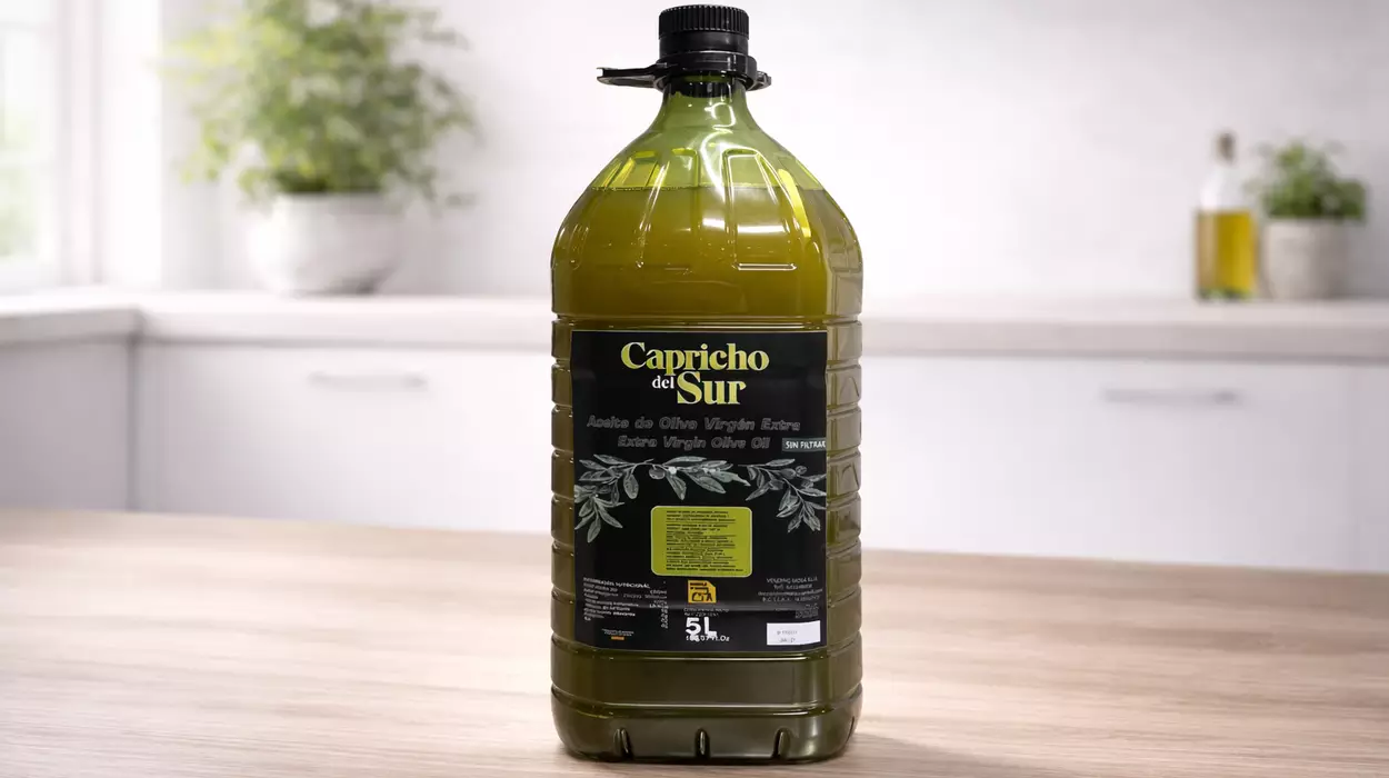 Garrafa de Aceite de Oliva Virgen Extra Sin Filtrar Capricho del Sur de 5L