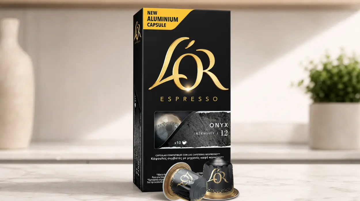 Pack x100 Cápsulas de café L'OR Espresso Onyx, intensidad 12, compatibles Nespresso
