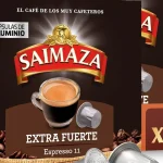 Saimaza Café Extra Fuerte Espresso 11 en cápsulas de aluminio compatibles con Nespresso