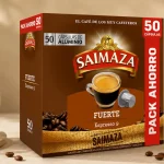 50 cápsulas de café intenso Saimaza, compatibles con Nespresso