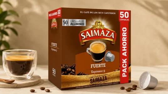50 cápsulas de café intenso Saimaza, compatibles con Nespresso