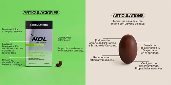 Pack 30 cápsulas de colágeno puro NDL Pro-Health