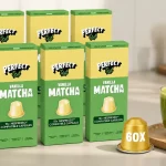 Cápsulas de Matcha Vainilla Perfect Ted, compatibles con Nespresso. 60 cápsulas de matcha ceremonial de Japón