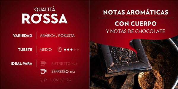 Cápsulas Nespresso Lavazza Qualità Rossa oferta