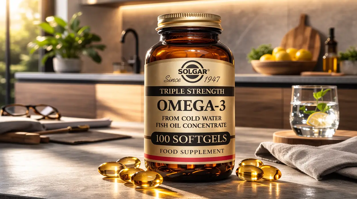 Bote de 100 cápsulas blandas SOLGAR Omega 3