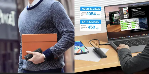 Carcasa Orico USB-C para discos SSD NVMe