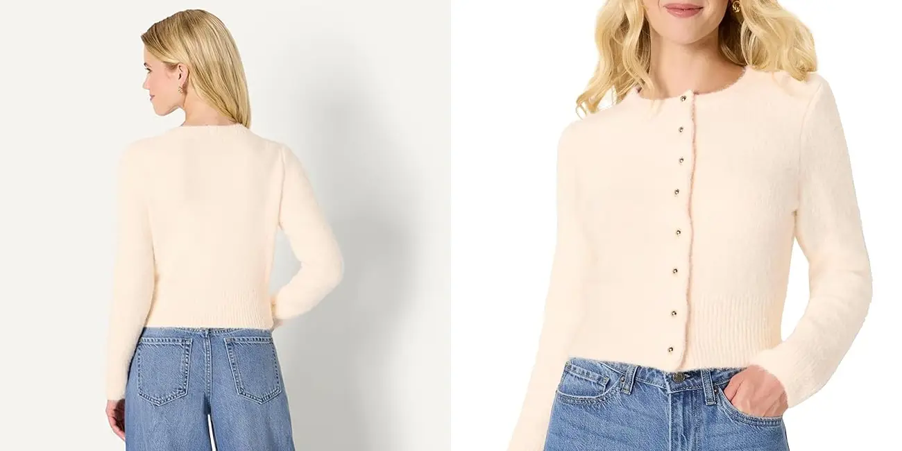 Cárdigan Amazon Essentials con botones para mujer