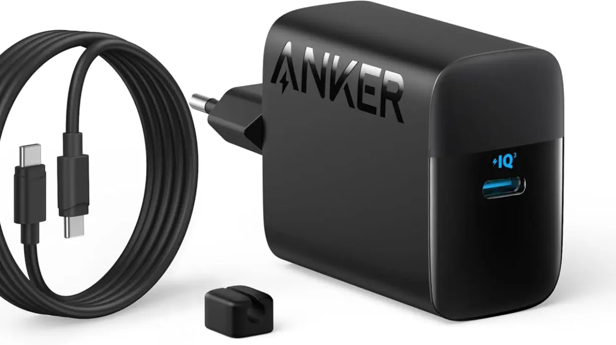 Cargador Anker USB-C de 45W con carga rápida y cable de 1,5 m