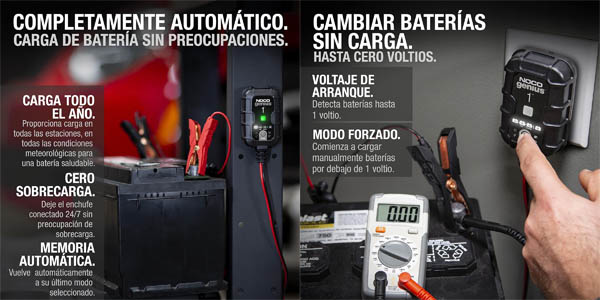 Cargador NOCO GENIUS1 para baterías de 1A, 6V y 12V