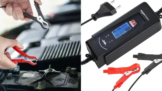 Cargador de batería inteligente automático Amazon Basics