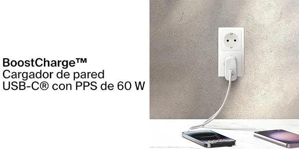 Cargador Belkin BoostCharge de 60W con 2x USB-C