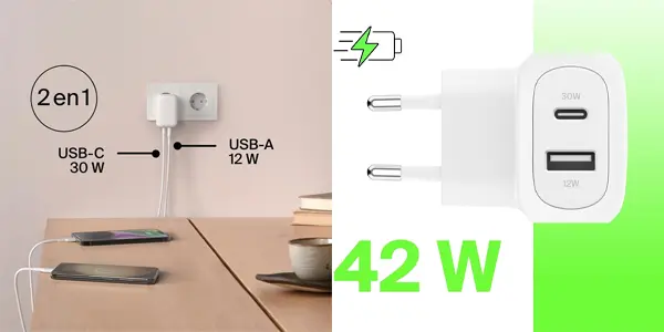Cargador Belkin BoostCharge de 42W