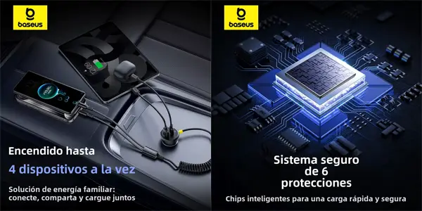 Cargador para coche Baseus
