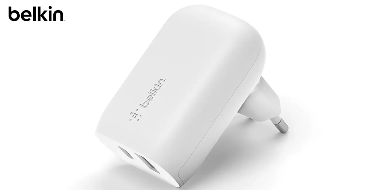 Cargador doble Belkin BOOSTCHARGE de 37W