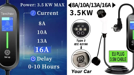 Cargador EV de vehículos eléctricos Teschev