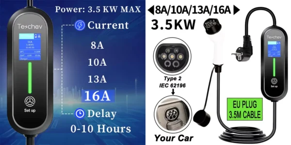 Cargador EV de vehículos eléctricos Teschev