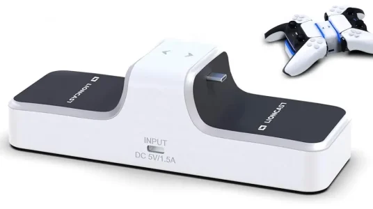 Cargador LIONCAST para 2 mandos DualSense de PS5