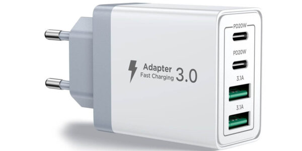 Cargador múltiple Aioneus con 2x USB-C y 2x USB