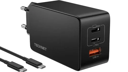 Cargador TECKNET 3 en 1 de 65W