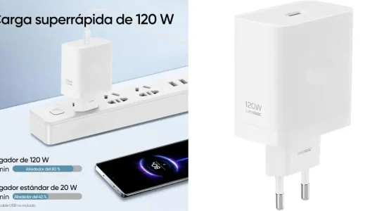 Cargador USB-C Realme SUPERVOOC de 120W