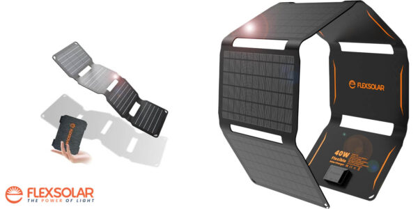 Cargador solar portátil FlexSolar de 40W
