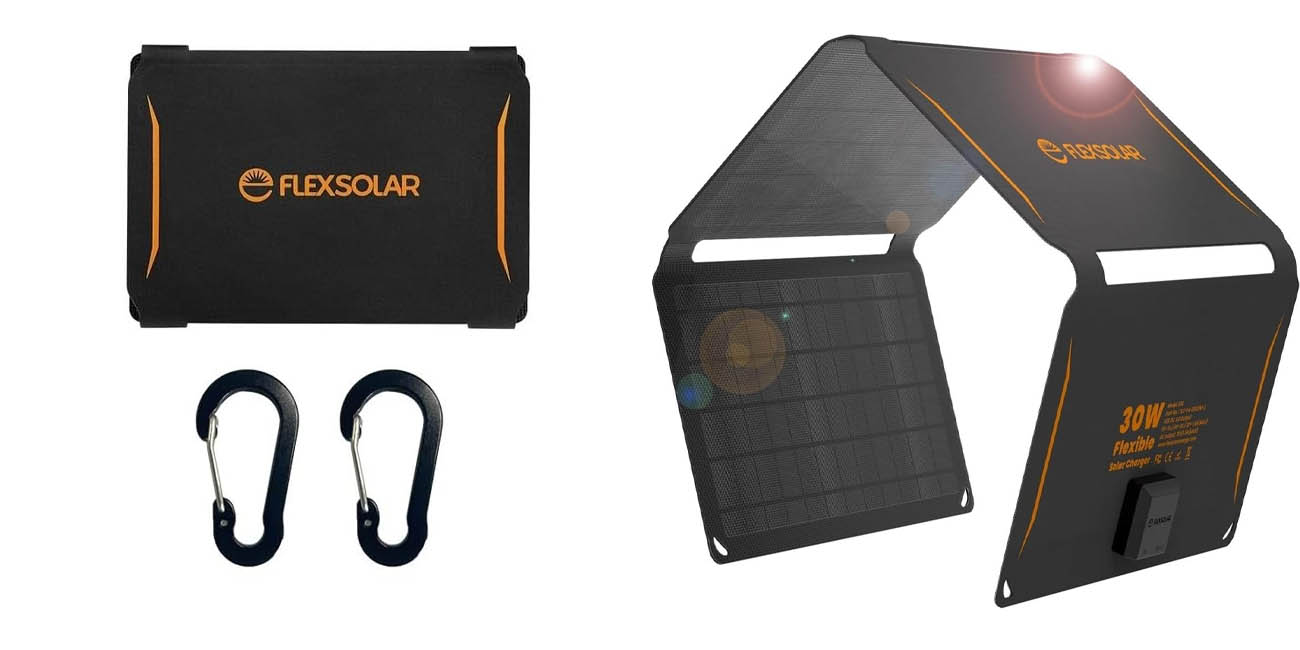 Cargador con panel solar FlexSolar