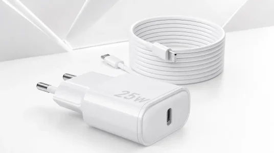 Cargador rápido USB-C de 25W para iPhone con cable Lightning de 1m
