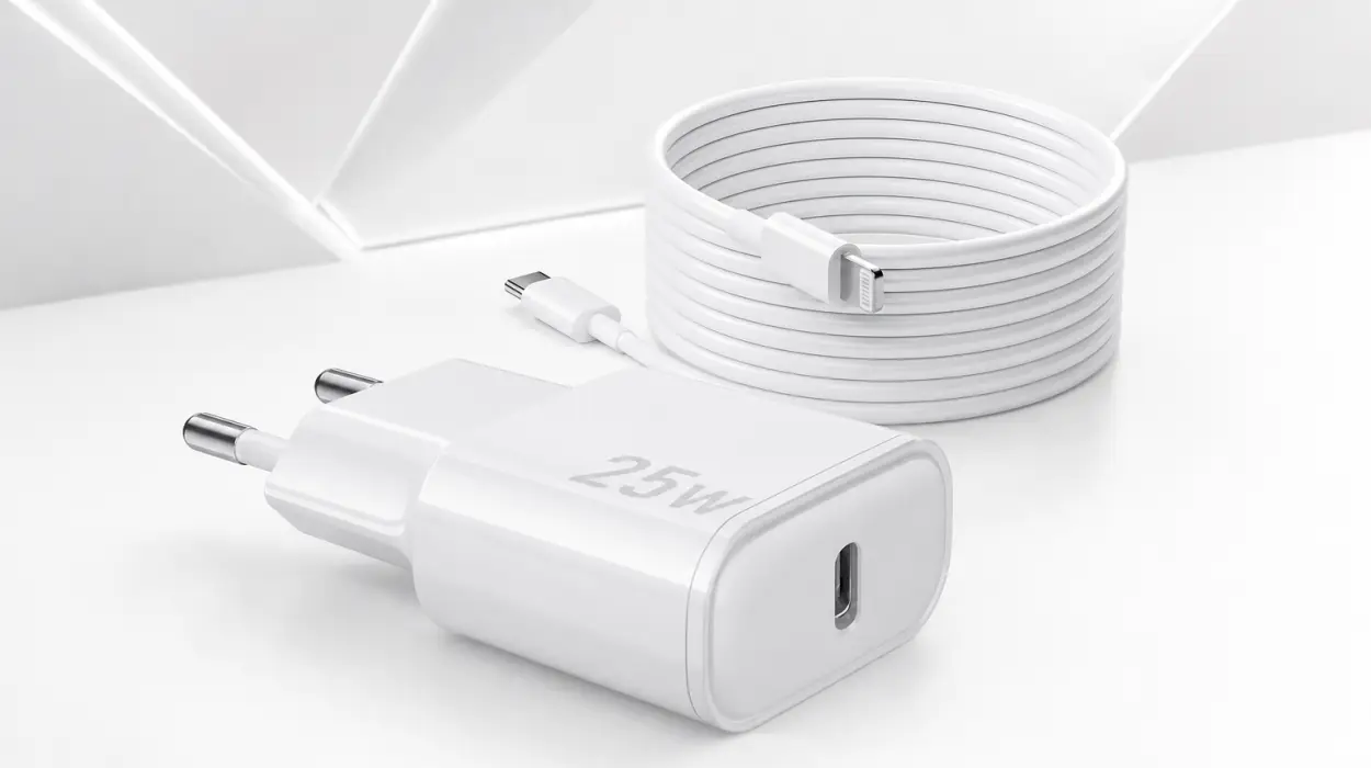 Cargador rápido USB-C de 25W para iPhone con cable Lightning de 1m