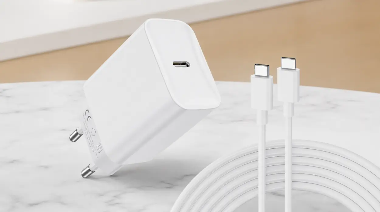 Cargador USB-C de 30 W para iPhone, iPad y Samsung con cable de 2 m