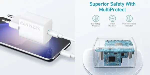 Cargador USB-C Anker de 30W