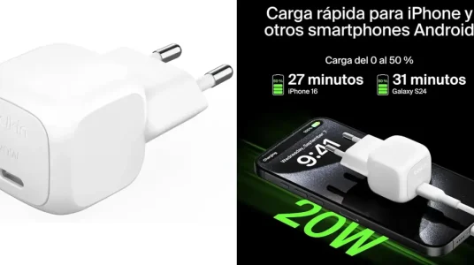 Cargador USB-C Belkin BoostCharge de 20W