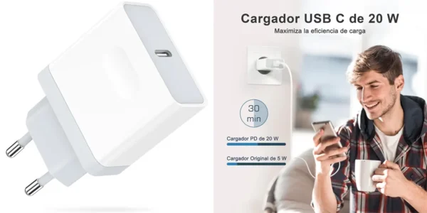 Cargador USB-C Lynban de 20W