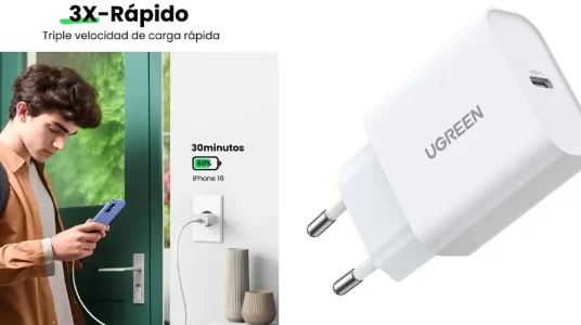 Cargador USB-C UGREEN de 20W