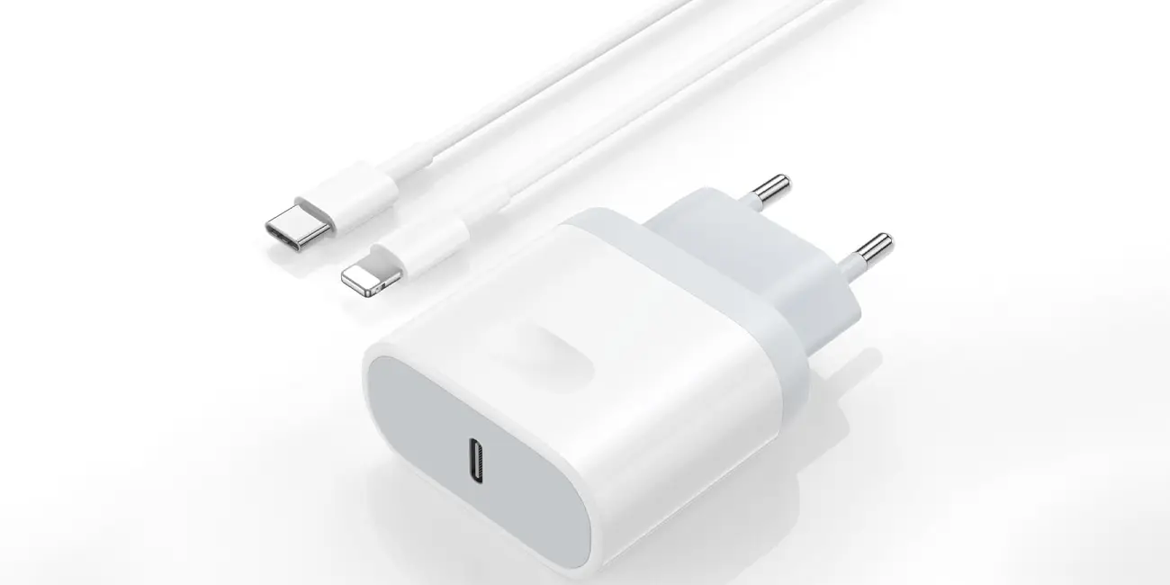 Cargador USB-C VNOOK de 20W + cable Lightning de 2m