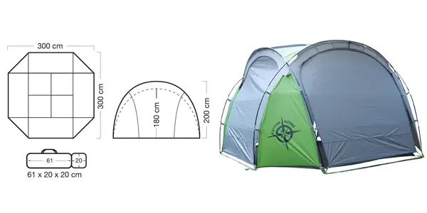 Carpa de Camping Columbus Shadow