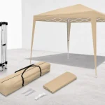Carpa plegable Wasabi de 3x3 m, resistente al agua y perfecta para jardín o playa