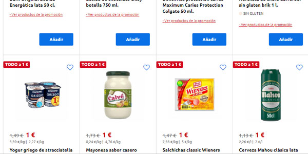 Todo a 1€ Carrefour