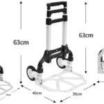 Carretilla plegable de transporte para hasta 72 kg