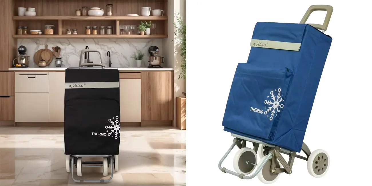 Carro de la compra plegable con ruedas grandes