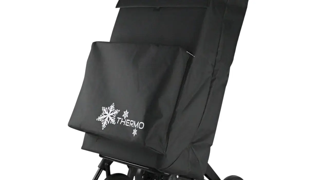 Carrito de compra plegable con bolsa térmica impermeable y 4 ruedas