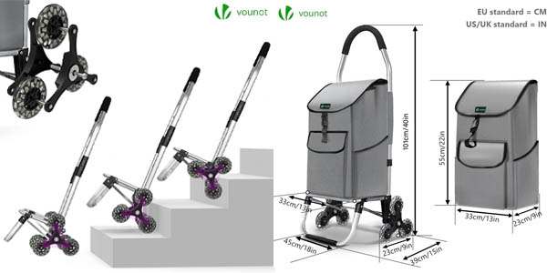 Carrito de la compra Vounot de 45 litros