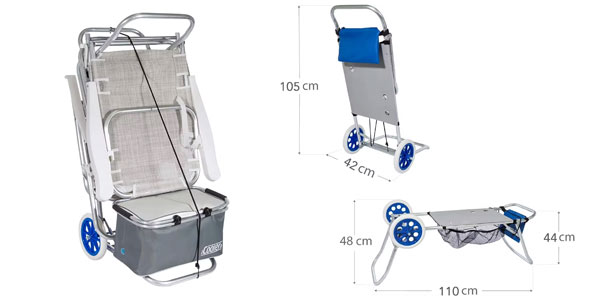 Carro de playa plegable Arco Iris Mundi oferta