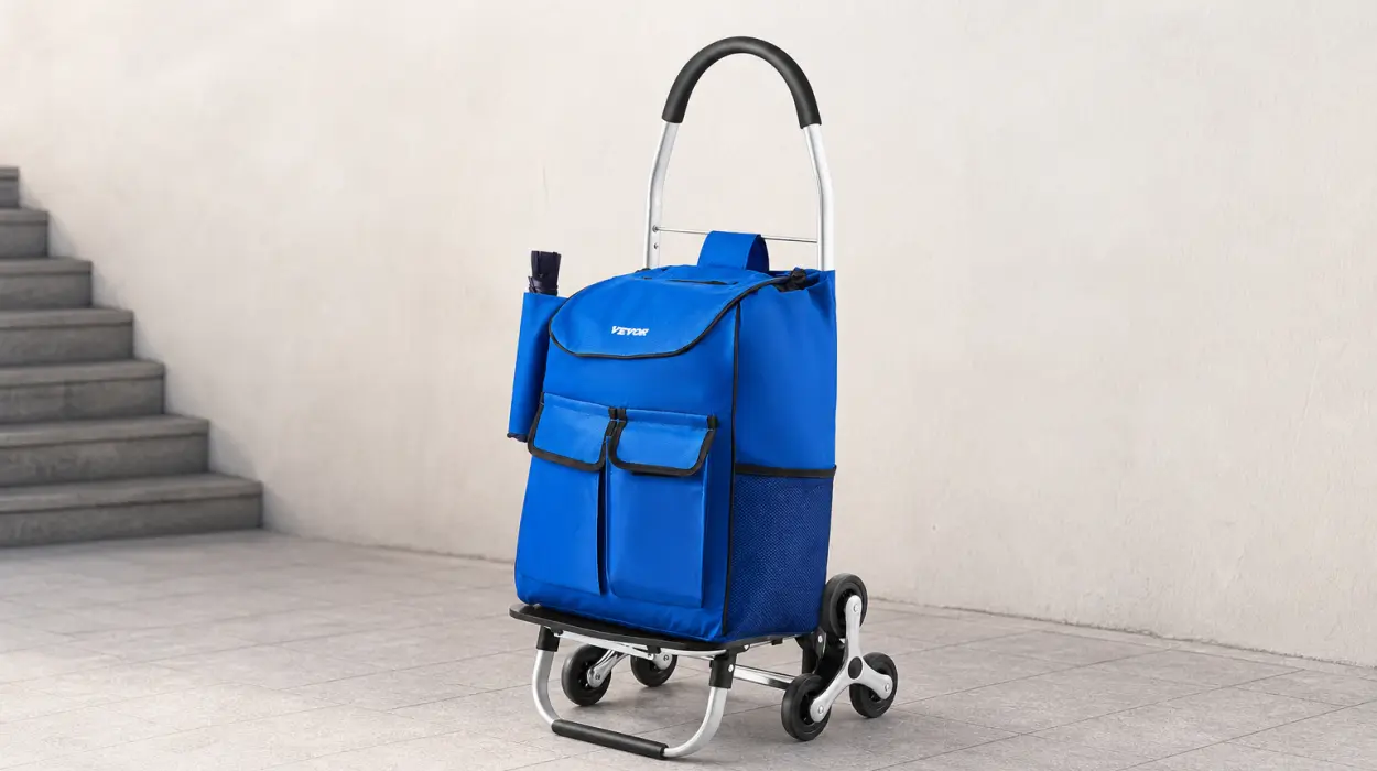 Carro plegable Vevor de 36 L para subir escaleras con 6 ruedas