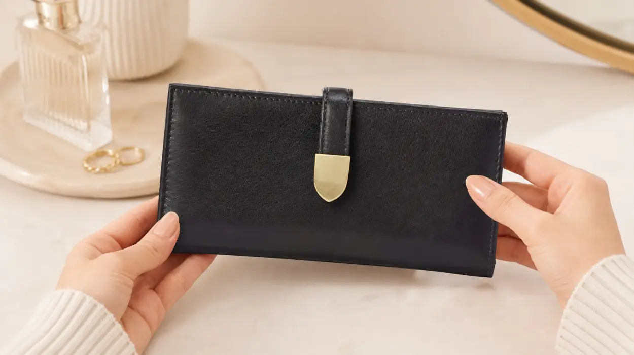 Cartera de mano Amazon Essentials de piel para mujer